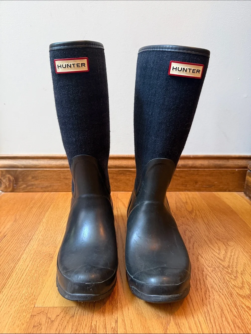 Hunter Arlen Plaid Wool Tall Rain Boots Unisex EU 38 Female Size 7 Male Size 6 - Picture 6 of 14